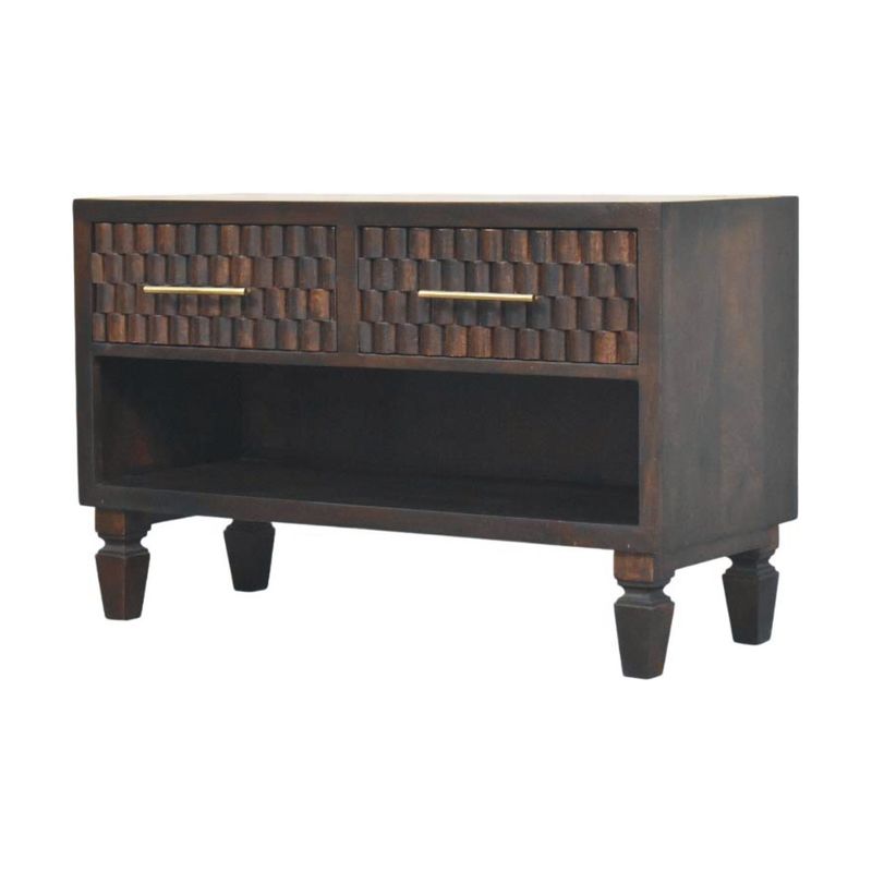 Cadiz Carved Shoe Storage Bench