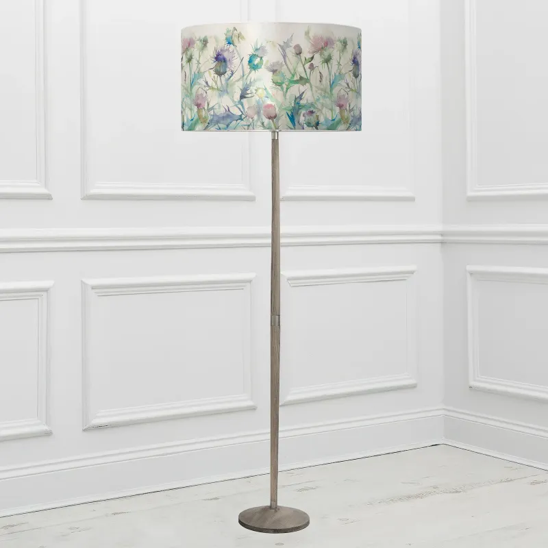 Cirsium Eva & Solensis Complete Floor Lamp Grey/Damson