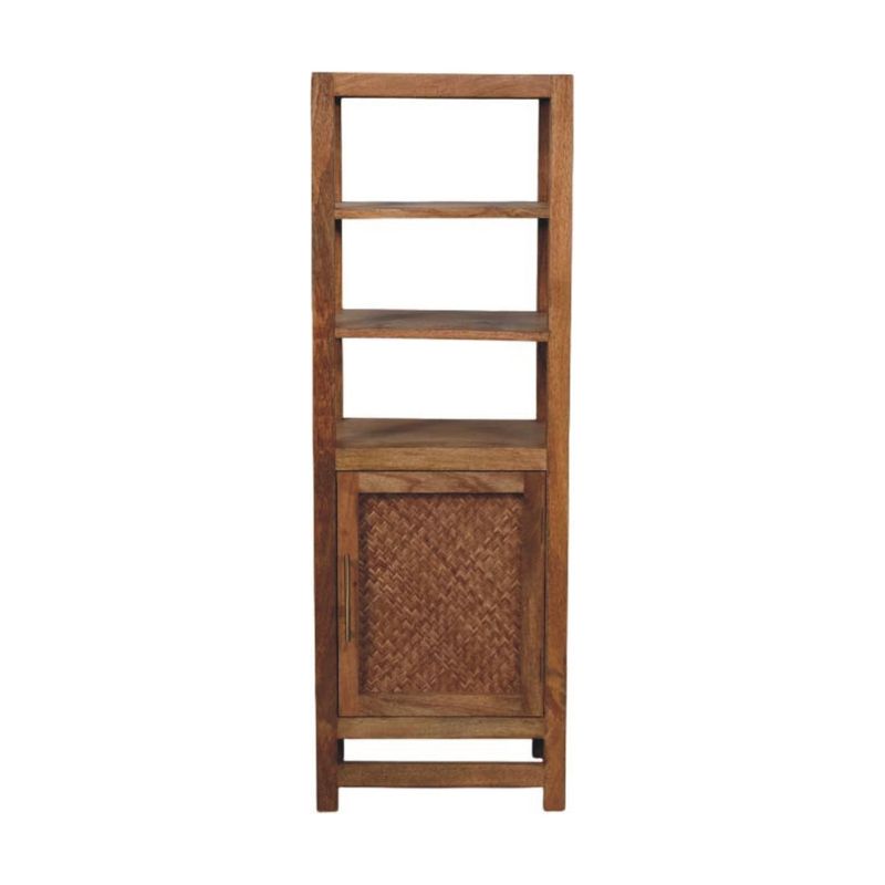 Saffron Rattan Tall Cabinet