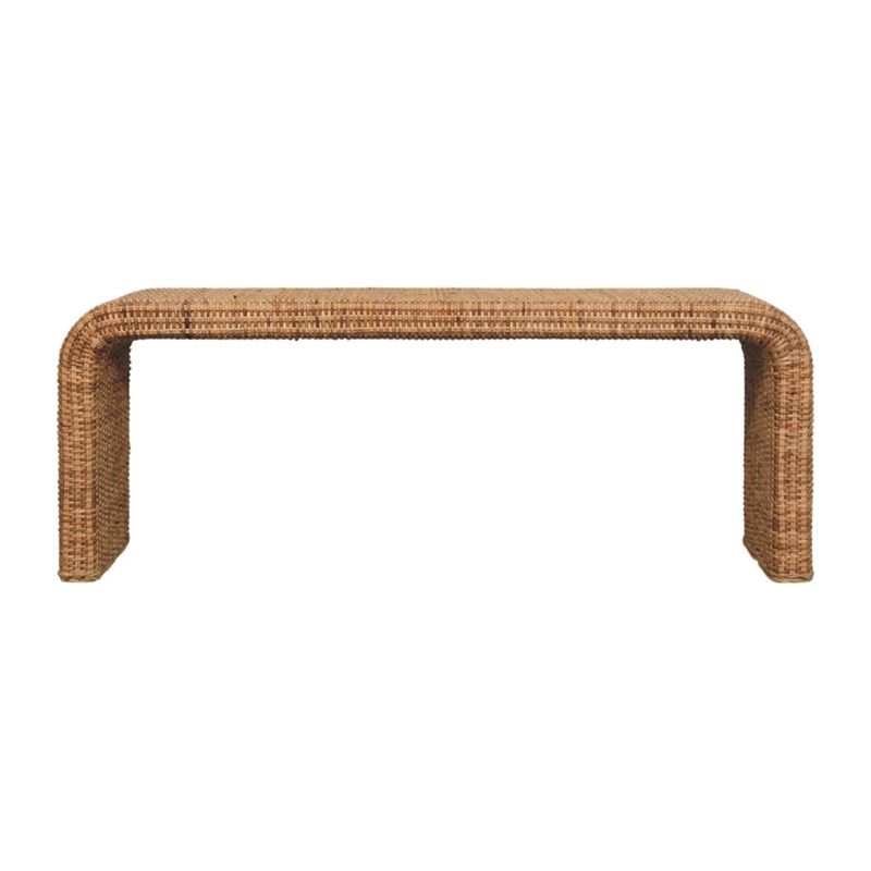 Rattan Weave Bench