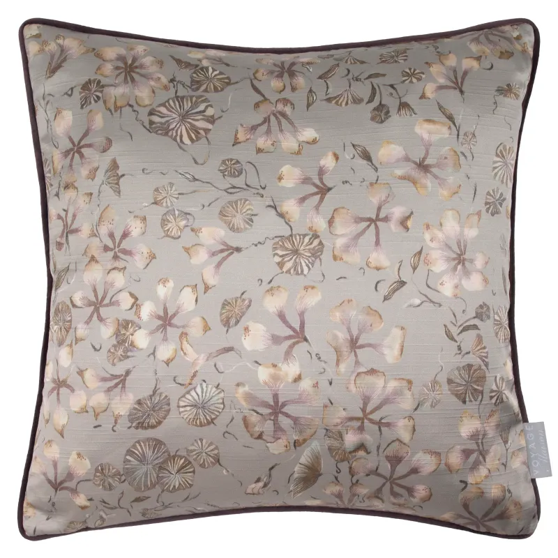 Philipa Printed Piped Cushion Viola