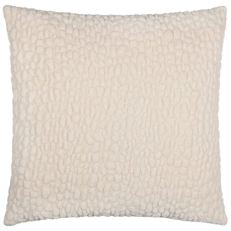 Pebble Textured Chenille Cushion Natural