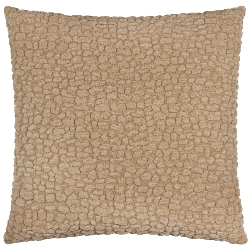 Pebble Textured Chenille Cushion Stone