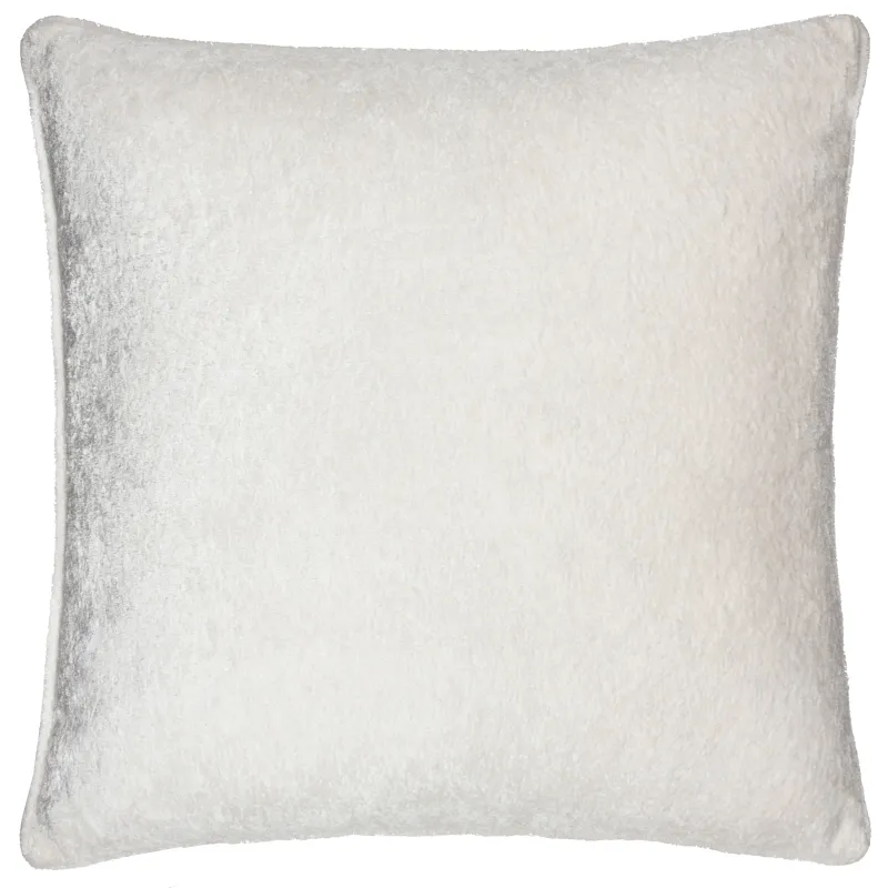 Lustre Velvet Cushion Ivory