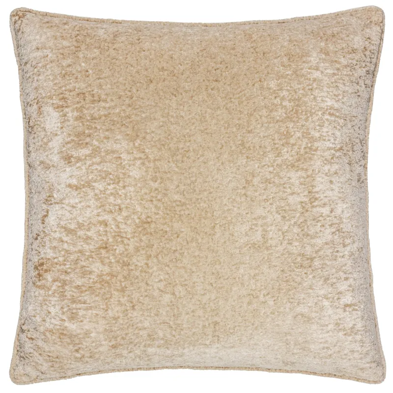 Lustre Velvet Cushion Champagne