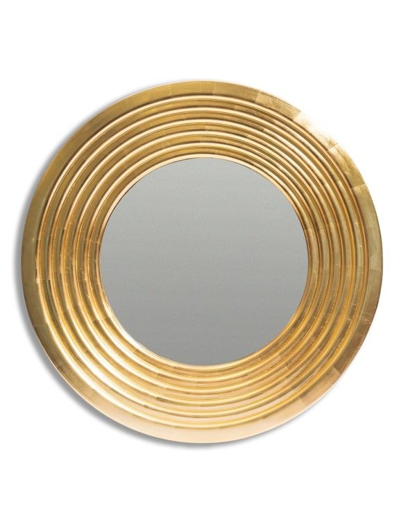Extra Large Circular Step-Framed Bolzano Mirror