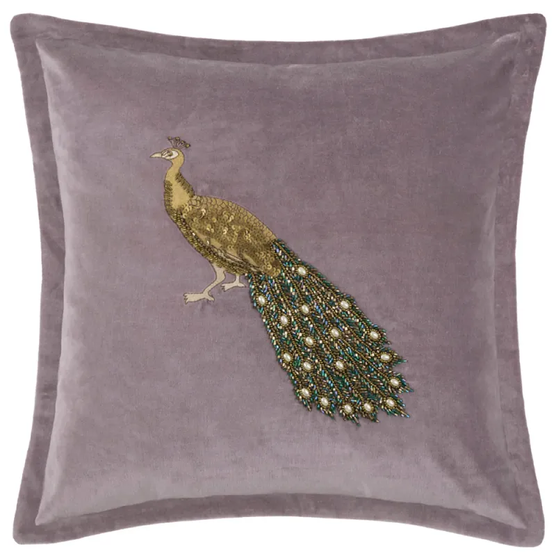 Mayura Embroidered Cushion Lavender