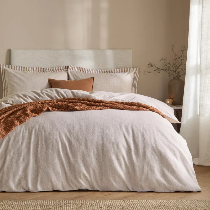 Harris Brushed Cotton Duvet Cover Set Natural