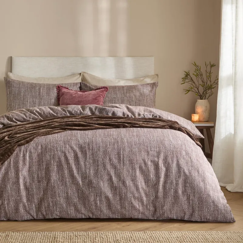 Harris Brushed Cotton Duvet Cover Set Chocolate