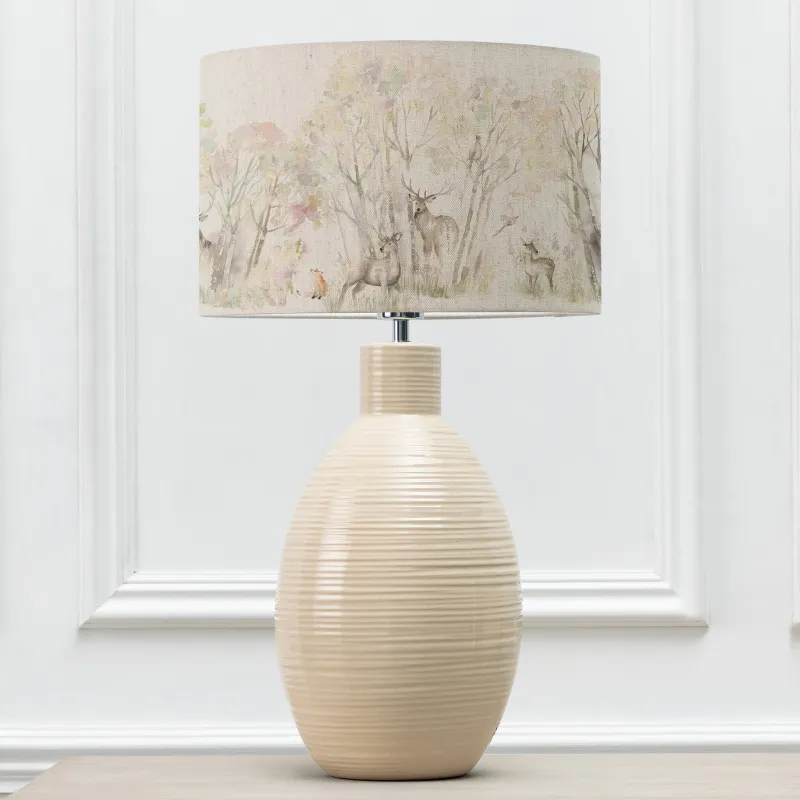 Enchanted Forest Eva & Epona Complete Table Lamp Cream/Forest