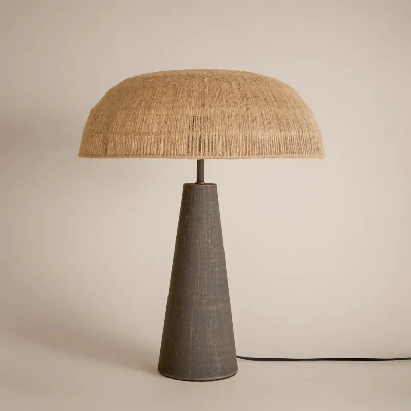 Purbeck Hemp String Table Lamp Espresso Brown