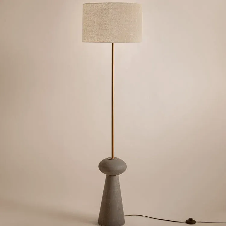 Helston Wired Floor Lamp Espresso Brown