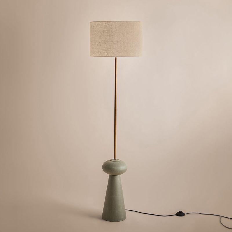 Helston Wired Floor Lamp Sandstone