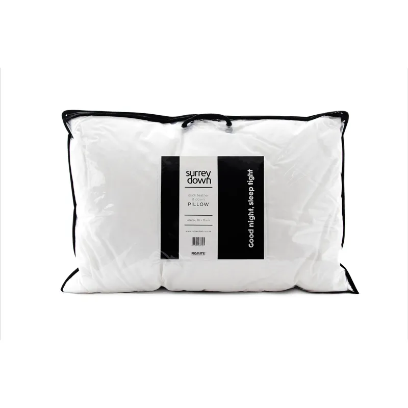 Surrey Down Duck Feather and Down Pillow