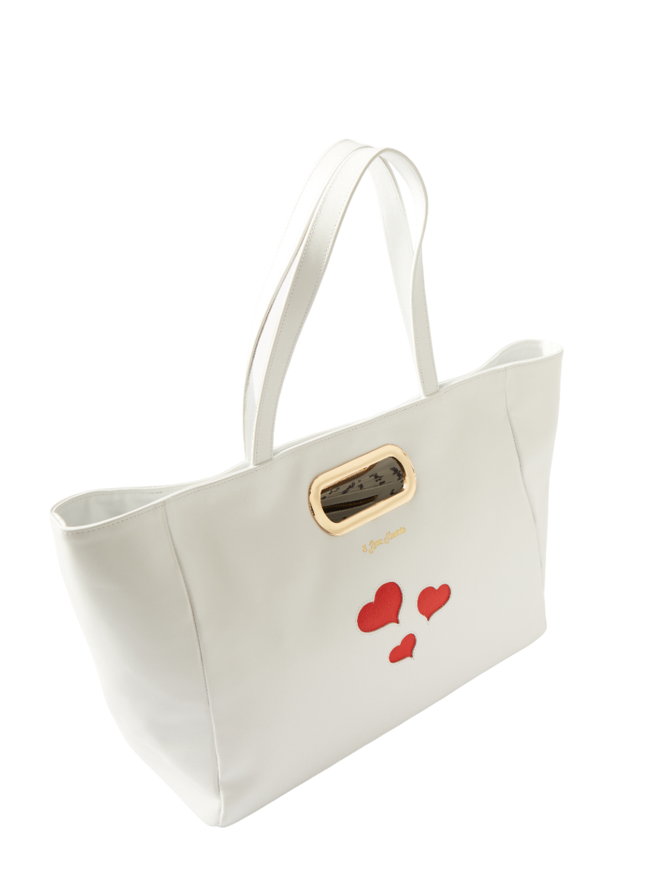 Fashion Tote in White on the right side