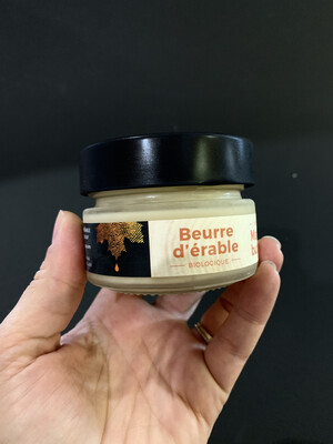 Beurre d'érable biologique 140g pot en verre