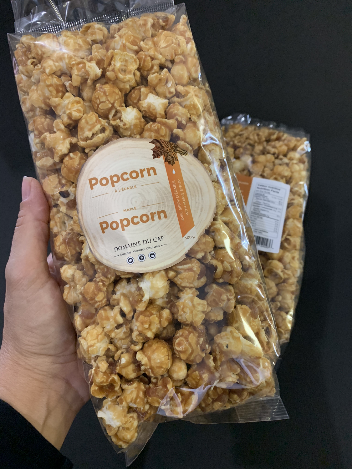 Popcorn à l'érable 500 gr