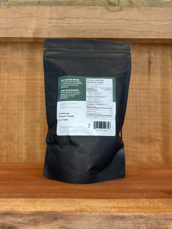 Pépites de sucre d'érable biologique 250g