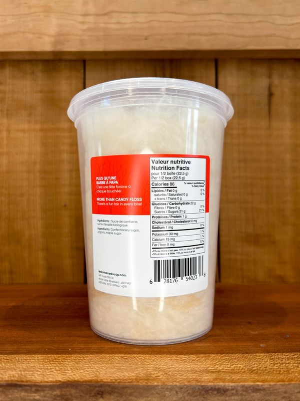 Barbe à papa à l'érable