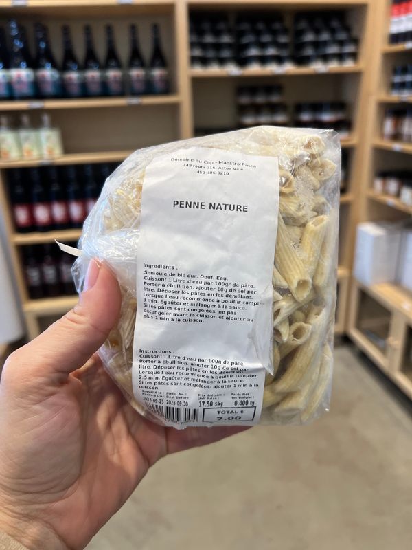 Penne nature 400g - congelés
