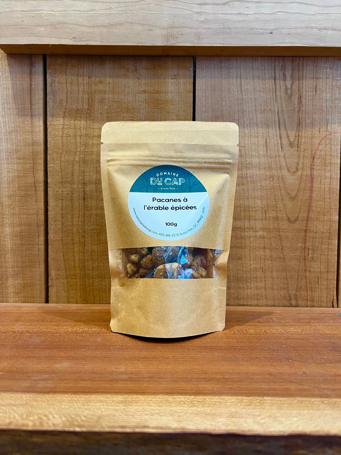 Pacanes à l'érable épicées 100g