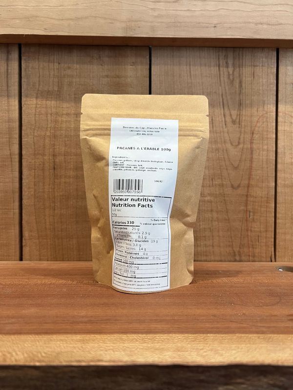 Pacanes à l'érable 100g