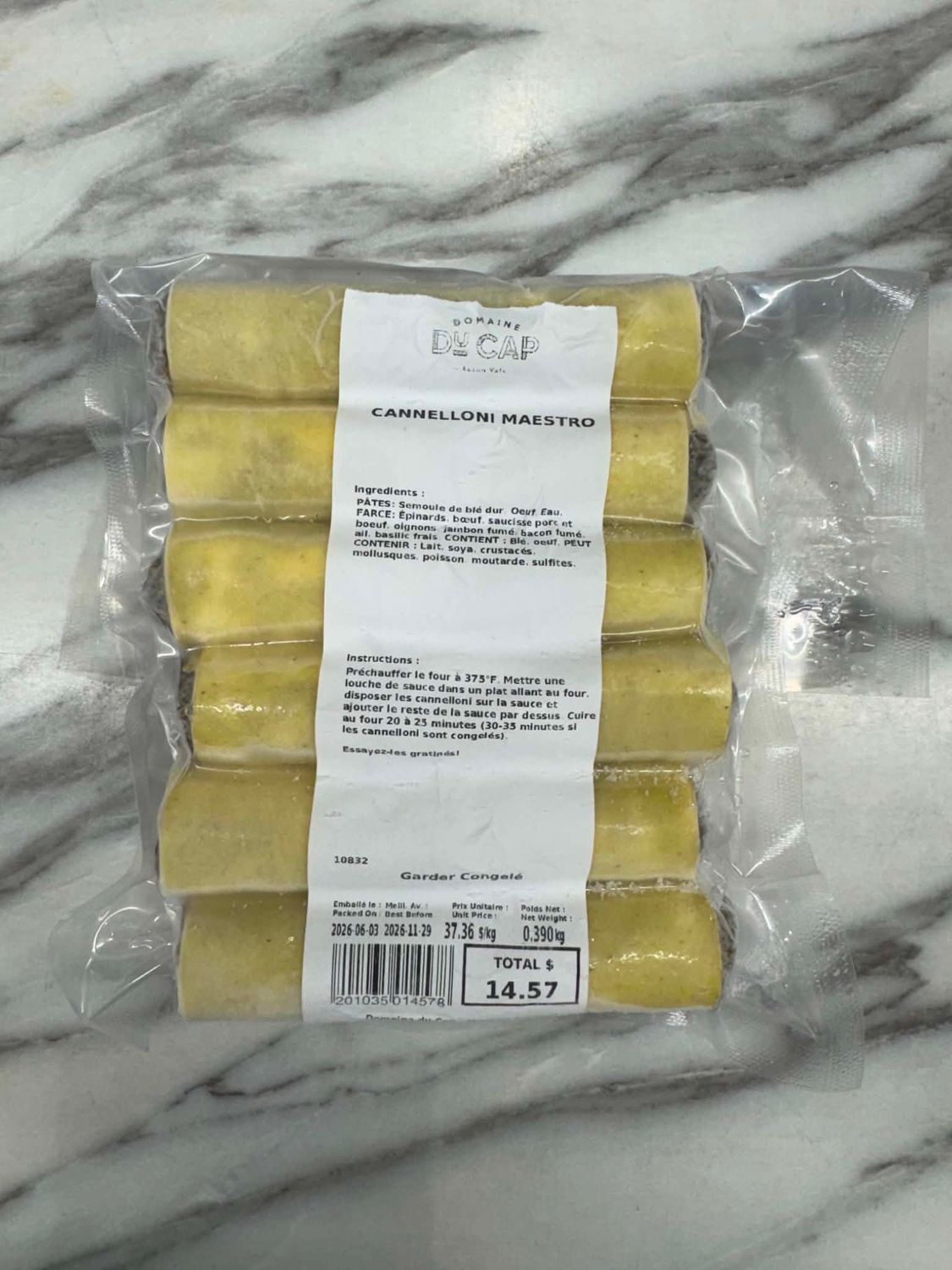 Cannelloni Maestro - congelés Cannelloni Maestro - congelés