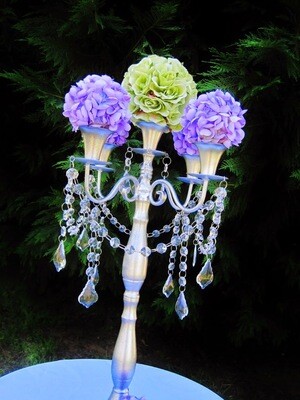 Princess Alexandra Taper Style Silver 6 Arm Candelabra MADE TO ORDER