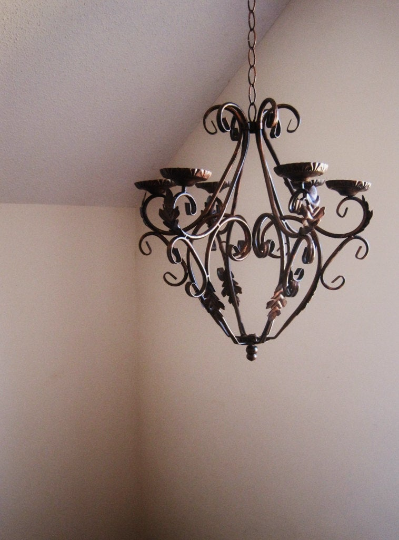 Hand-painted Oil Rubbed Bronze Queen Candle Chandelier MADE TO ORDER