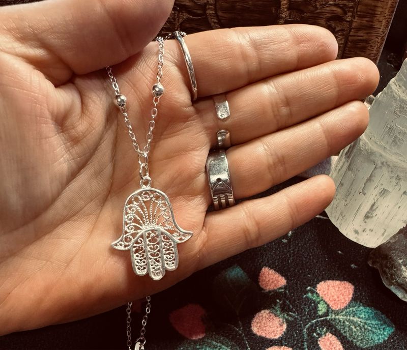 MANO DE FATIMA PLATA 925