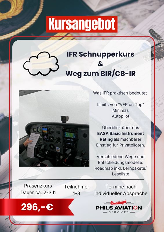IFR Taster Course & Path to the BIR/CB-IR IFR Taster Course & Path to the BIR/CB-IR