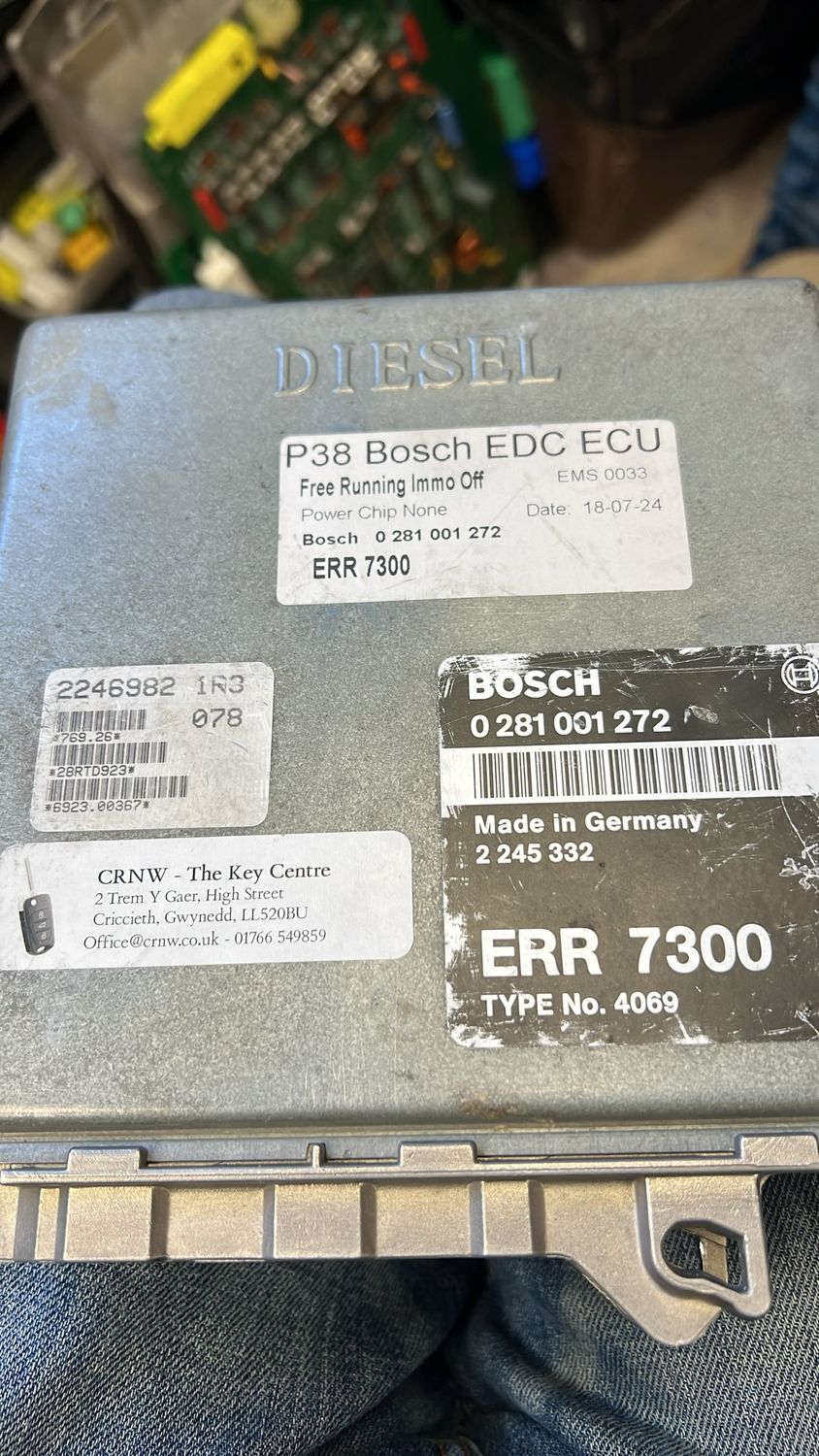 P38 EDC ECU Immo Off Free Running