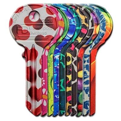 Coloured and Funky Key collection
