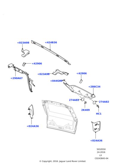 Land Rover Panel - Tailgate Trim