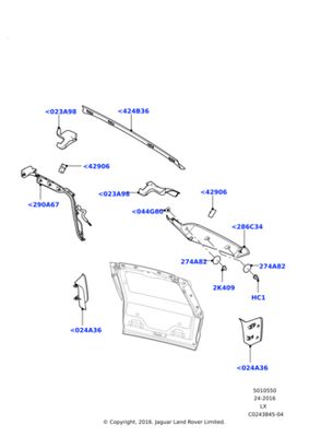 Land Rover Panel - Tailgate Trim