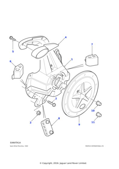 ANR3977 - Land Rover Cover-Spare Wheel