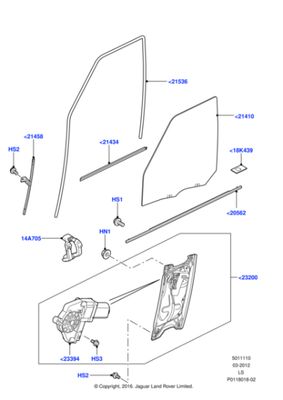 CUH500120 - REGULATOR - WINDOW