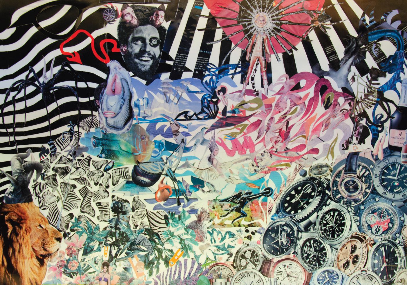 ELEMENTS – Multicolour Original Collage