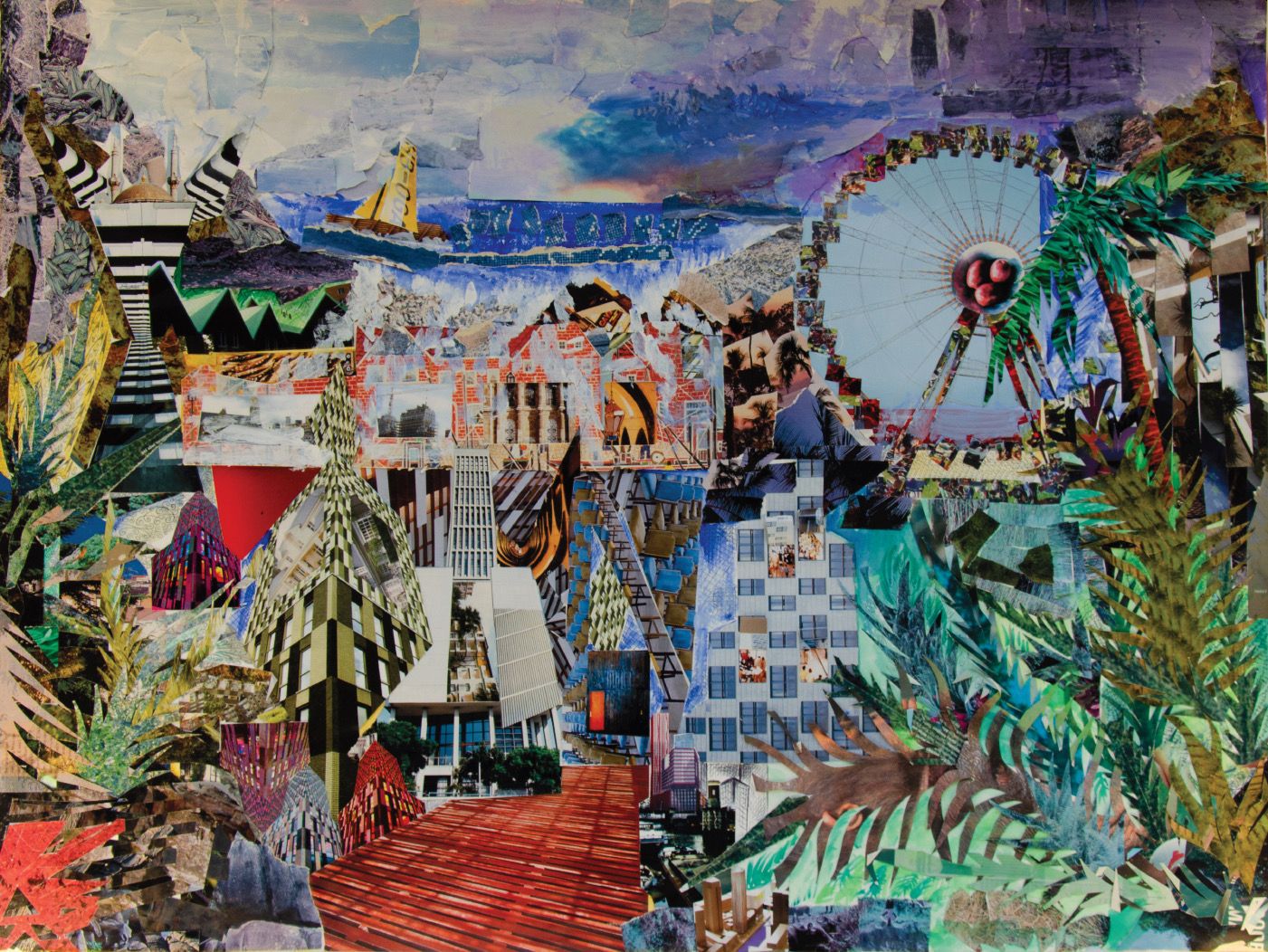 HORIZON – Multicolour Cityscape Collage