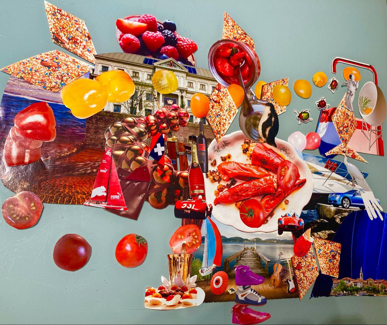 RED – Food &amp; Nature Original Collage