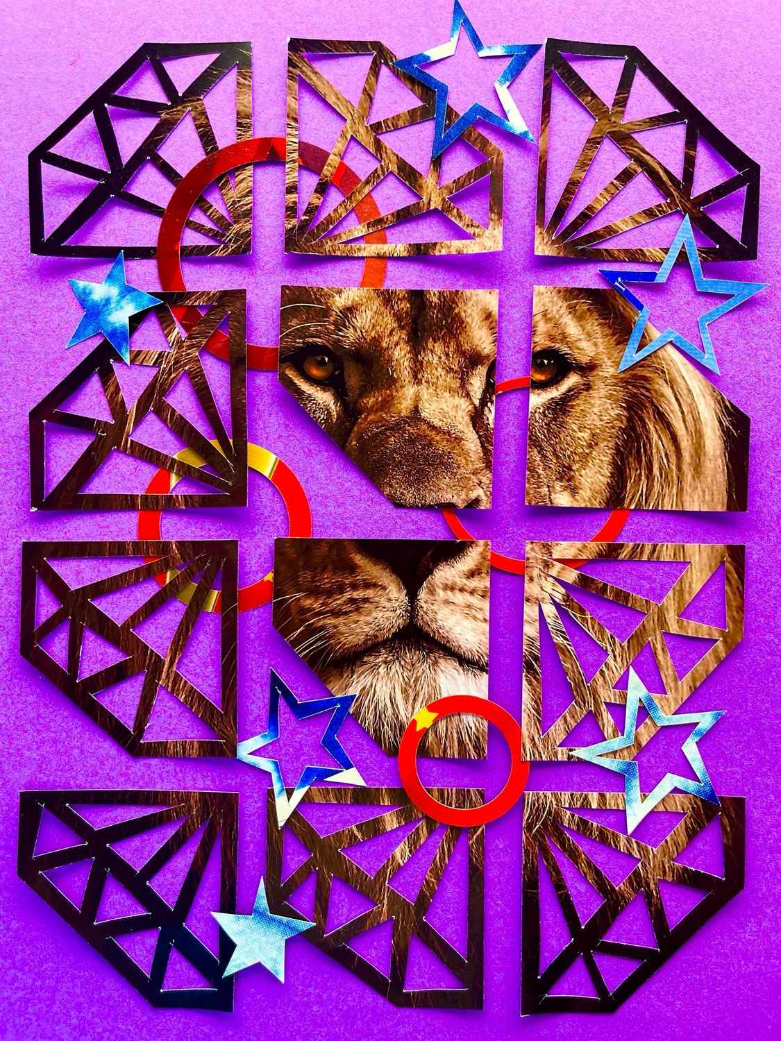 Diamond Lion Purple