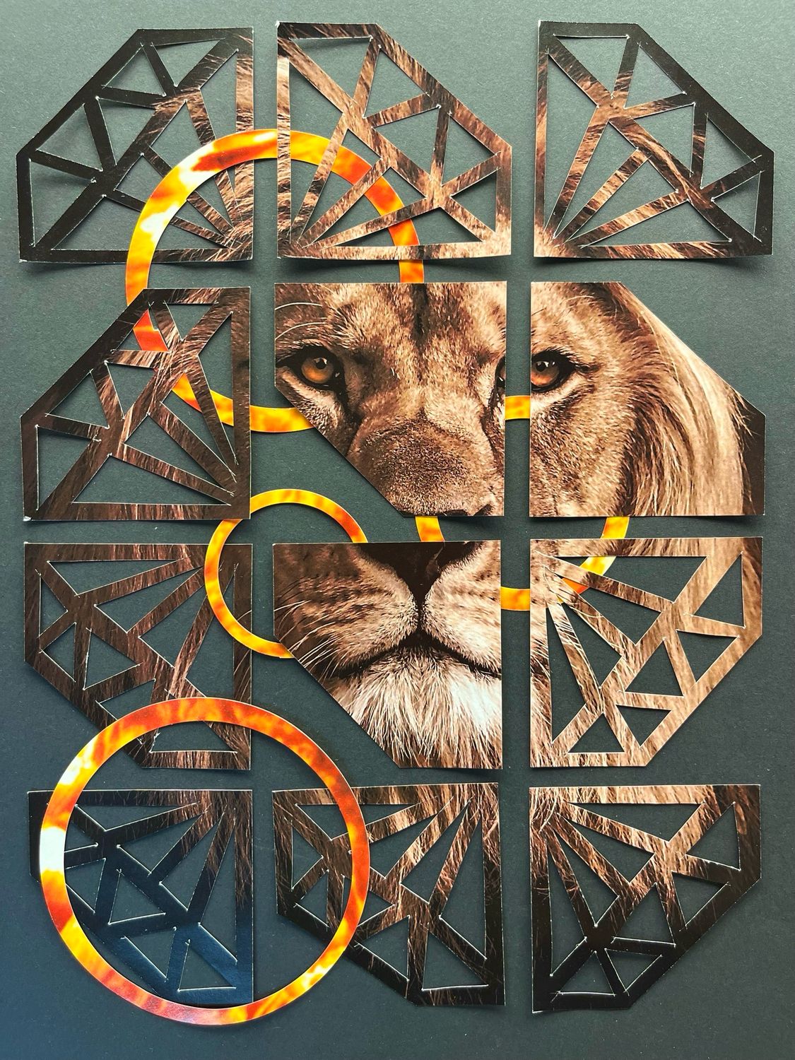 Diamond Lion Grey