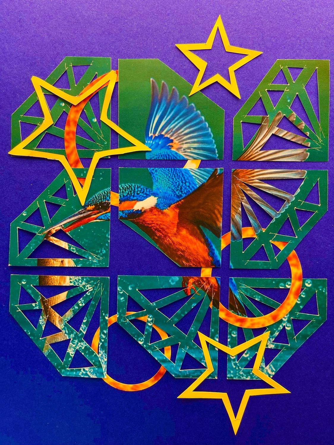 Diamond Kingfisher Blue/Purple