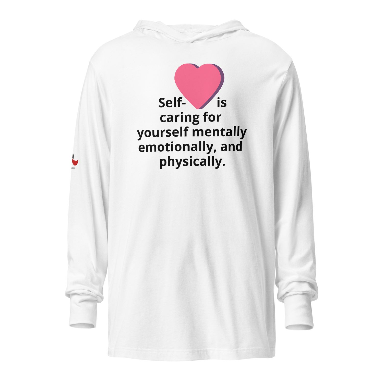 Women's White Hooded Long-sleeve Shirt