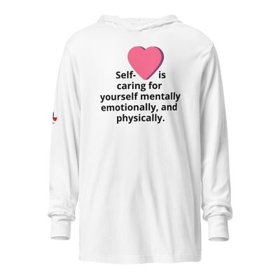 Women's White Hooded Long-sleeve Shirt