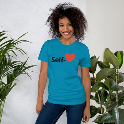 Unisex Aqua Blue Self-love T-Shirt