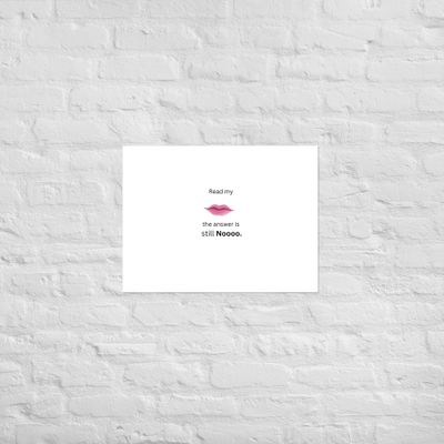 White Poster