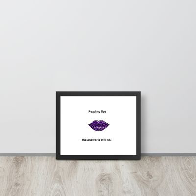Black Framed Poster
