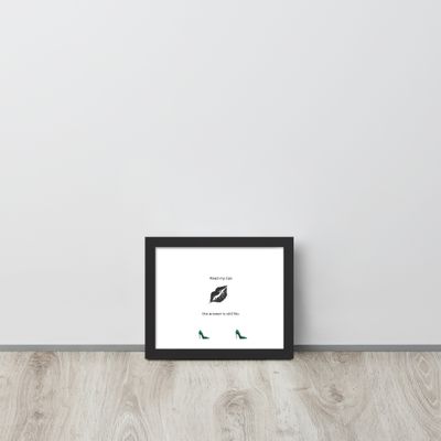 Black Framed Phot Paper Poster