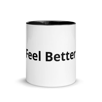 White Cup with Color Inside